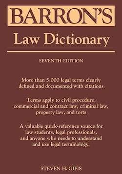 Barron's Law Dictionary