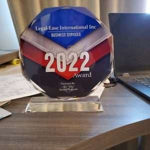 New York Award Legal-Ease International Directory