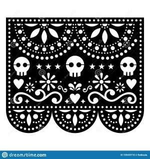 Papel Picado Negro BLACK (30 a Pack for 50$)